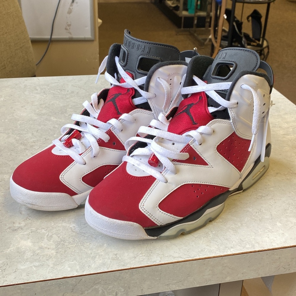 Nike Red and White Athletic Sneakers
